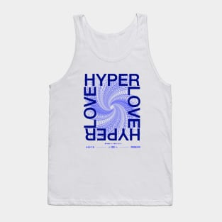 Hyper Love Typography Streetwear Design Tank Top